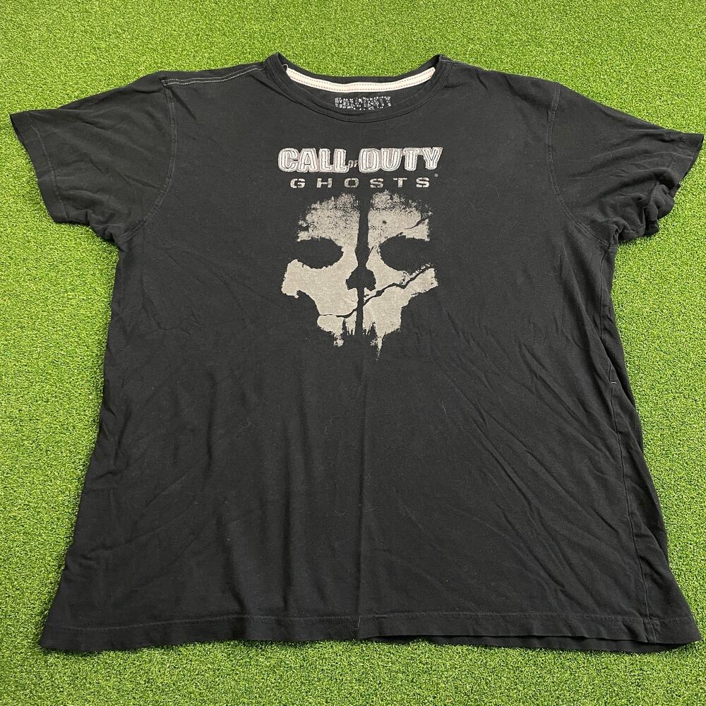 Call of Duty Ghosts Black Video Game Graphic T-Shirt Sz XL